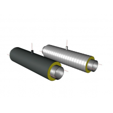 Элементы трубопроводов ППУ ПЭ с выводом кабеля тип 1 09Г2С 32х4х125х2,5х44х1000 мм ГОСТ 8732-78