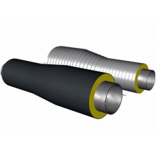 Переход стальной ППУ ПЭ тип 2 09Г2С 57х3,5х38х3х1500 мм ГОСТ 8732-78
