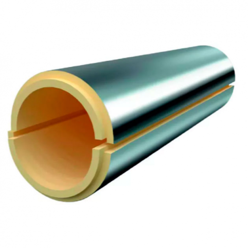 Скорлупа ППУ фольгированная для прямых участков 57х65 мм в Твери