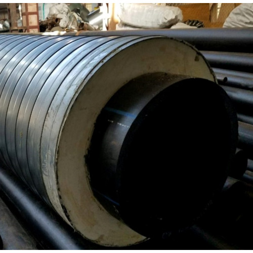 Труба в ППУ изоляции ПНД оцинкованная SDR 11 16 PN ПЭ 100 160х14,6х280х0,7х59,3 мм